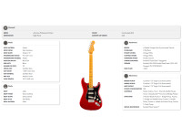 Limited Edition American Professional Classic Stratocaster Silent System CAR Limited Edition American Professional Classic Stratocaster Silent System CAR